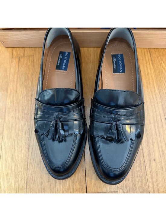 Bostonian Florentine Size 10 M Black Leather Kiltie Tassel Loafers Dress Shoes main image 11